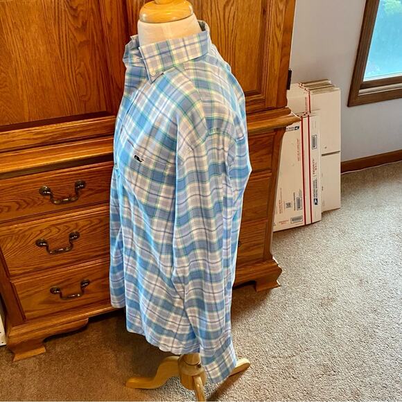 Vineyard Vines Plaid Long Sleeve Button Down 100% Cotton Tucker Shirt Mens Small - Picture 9 of 16